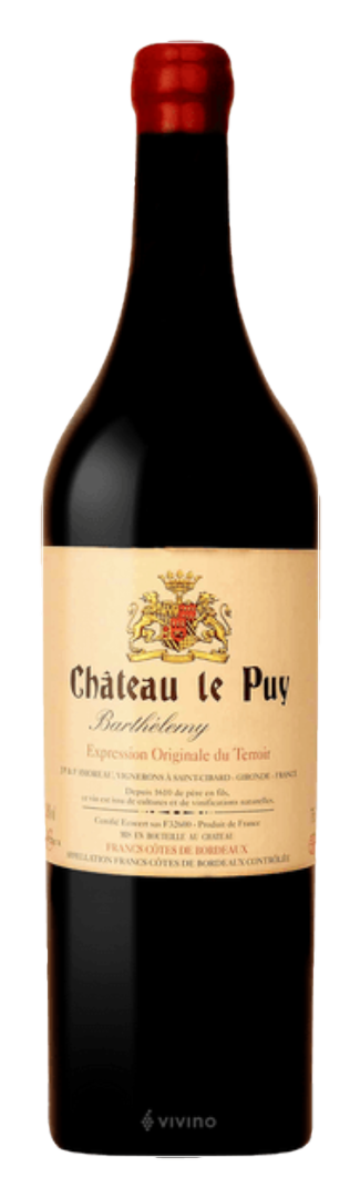 Ch Le Puy - Barthelemy Francs Cotes de Bordeaux